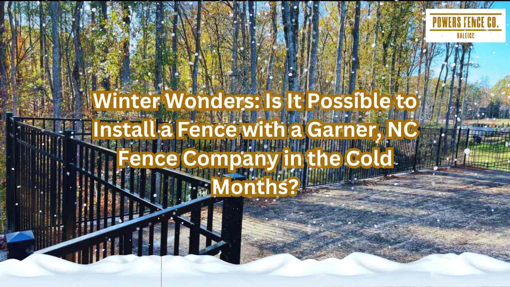 winter fence installation